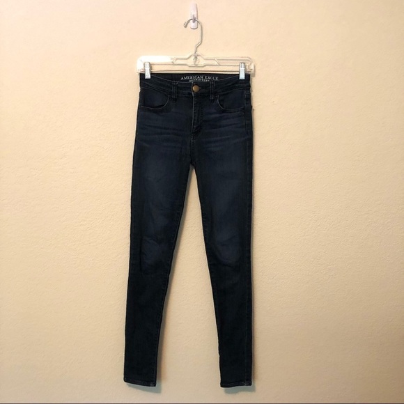 American Eagle Hi Rise Jegging Skinny Jeans 0 Reg - Picture 1 of 6